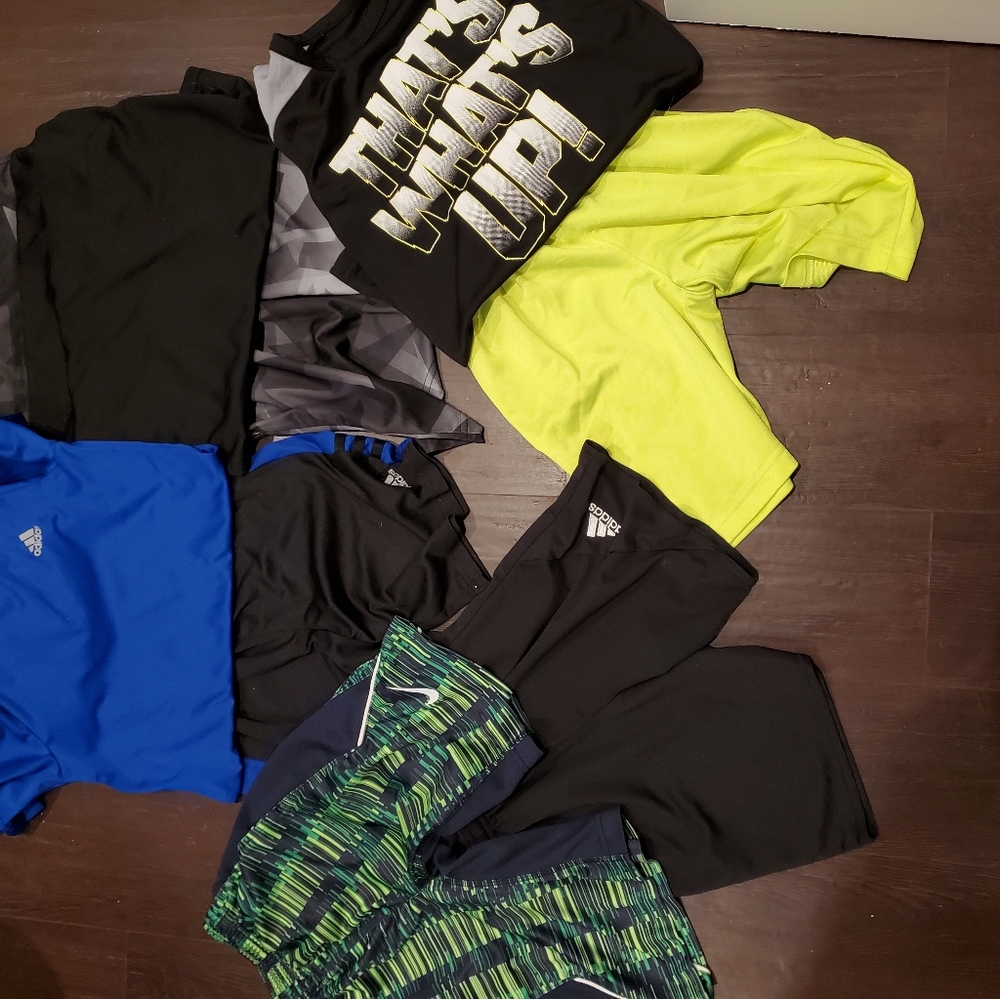 3 boys summer outfits with 2 pairs of shorts